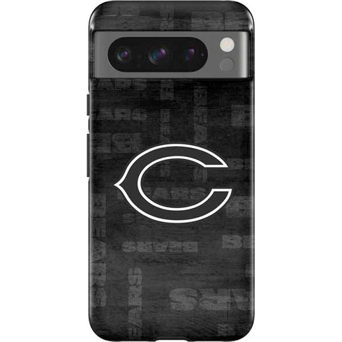 NFL Chicago Bears Black & White Google Pixel 8 Pro Impact Case
